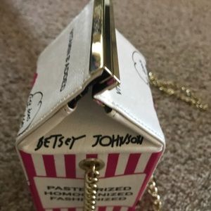 Betsey Johnson milk carton purse